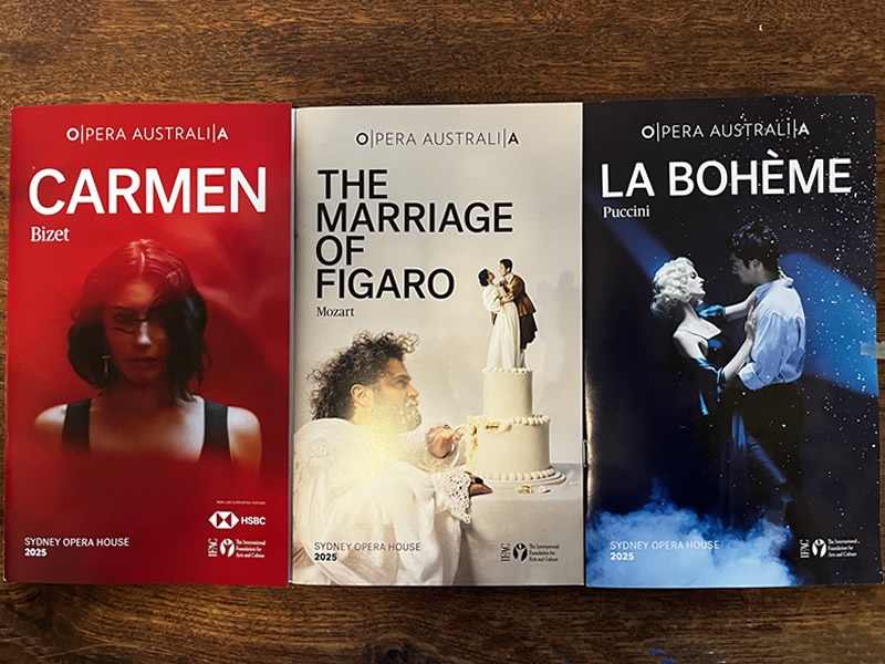 Carmen Figaro Boheme Operas in Sydney