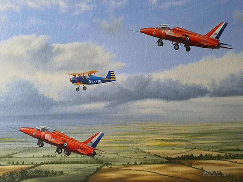 Ba4 Red Arrow Painting